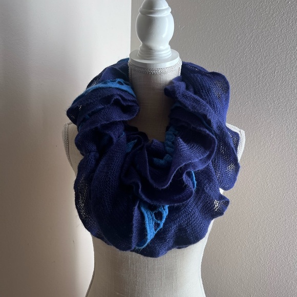 Charming Charlie pretty blue infinity scarf. - Picture 5 of 5